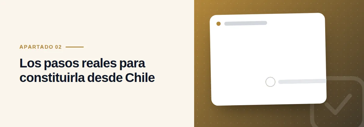 Los pasos reales para constituirla desde Chile
