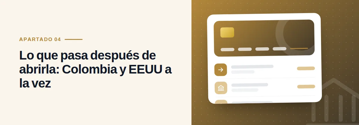 Lo que pasa después de abrirla: Colombia y EEUU a la vez