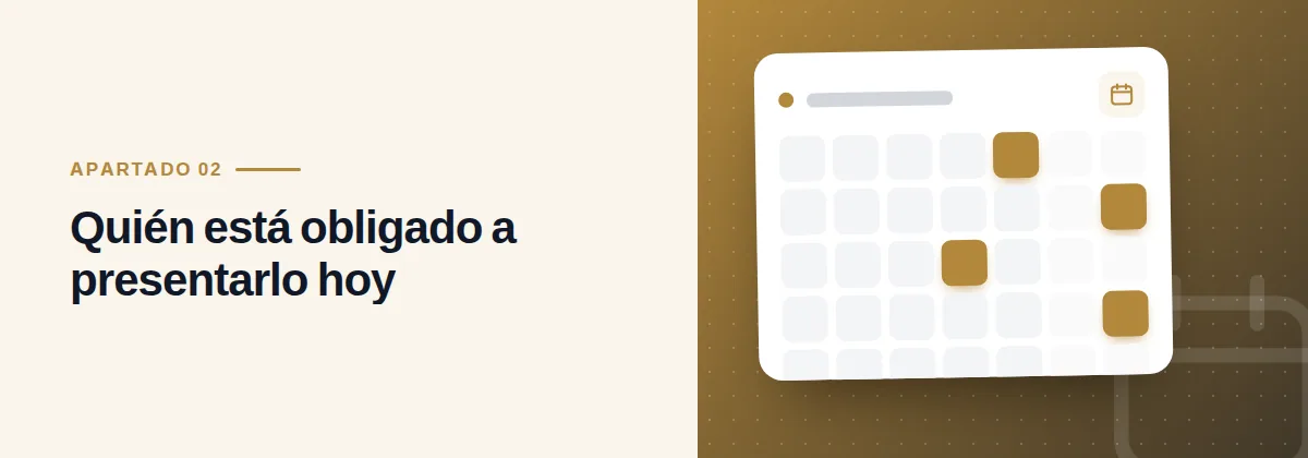 Quién está obligado a presentarlo hoy