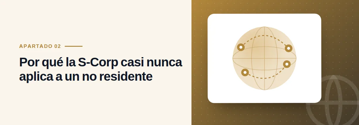 Por qué la S-Corp casi nunca aplica a un no residente