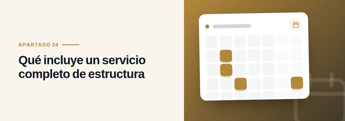 Qué incluye un servicio completo de estructura