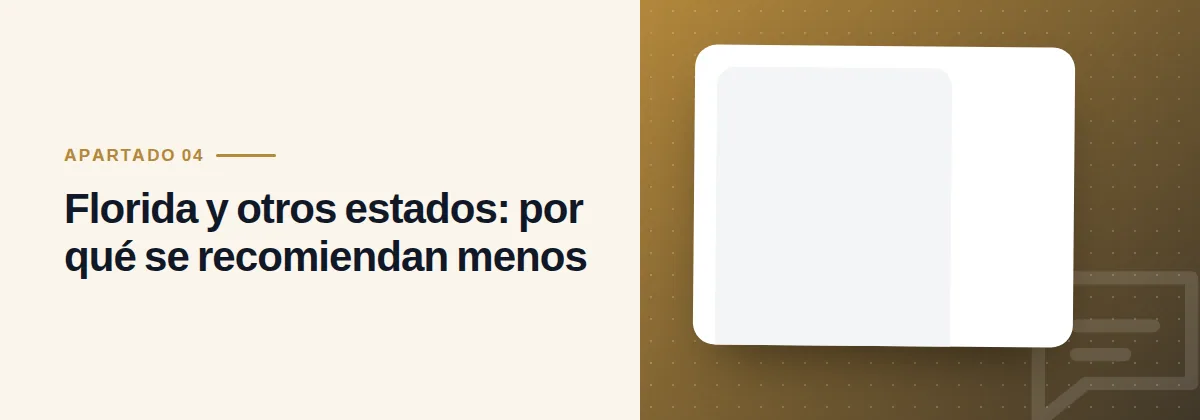 Florida y otros estados: por qué se recomiendan menos