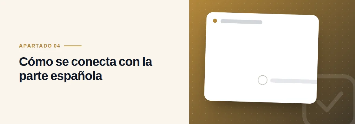 Cómo se conecta con la parte española