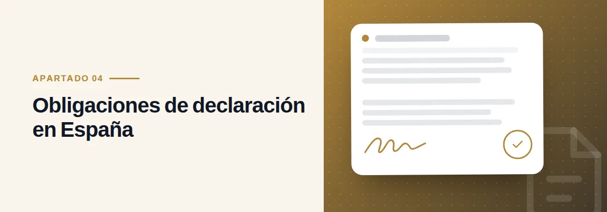 Obligaciones de declaración en España