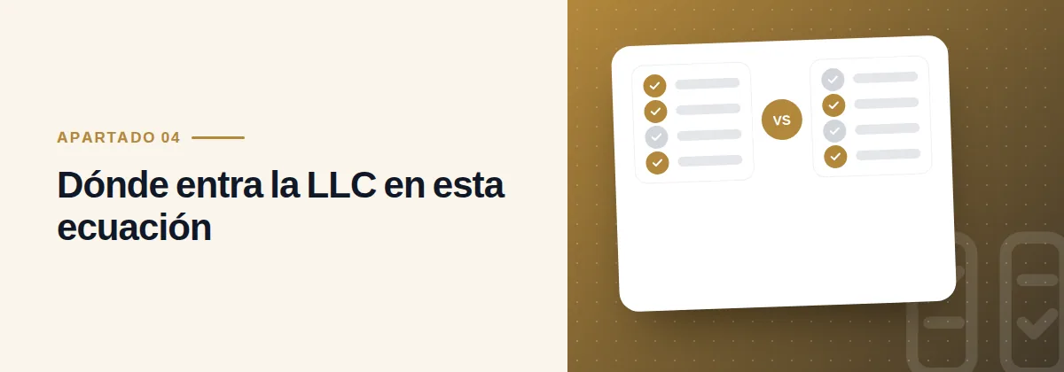 Dónde entra la LLC en esta ecuación